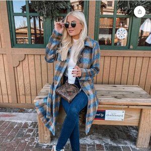 UO Rita Plaid Wool Coat